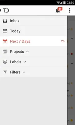 Todoist android App screenshot 2